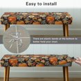 thumbnail image 5 of Whosucclay Pumpkin Daisy Maple Leaf Print Rectangle Bench Covers, Comfortable Dining Bench Slipcover Easy to Clean Bench Seat Furniture Protector Stain Resistant Bench Cushion Cover, 5 of 7