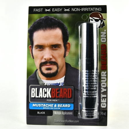 BlackBeard Formula X Instant Brush On Beard & Mustache Color - Black