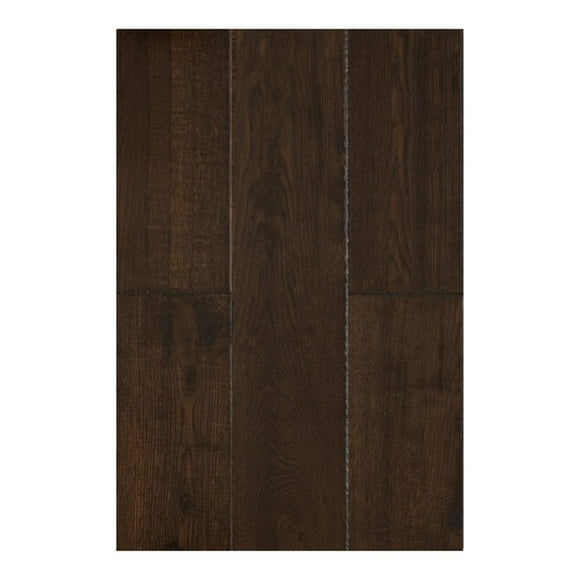Pemberly Row Traditional 1/2x7" Hardwood Flooring in Oak Brown