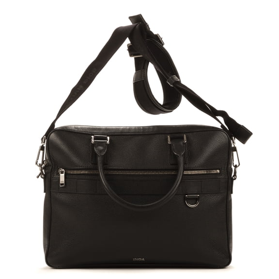 Pre-Owned Dior Black Maletin Handbag Calfskin Leather