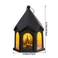 thumbnail image 4 of Dmlowu Halloween Lantern Lights, 3x4" Black Halloween Decorations Led Lantern, Spooky Vintage Lantern for Holiday Party Halloween Decoraions Outdoor & Indoor, 4 of 7