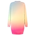 thumbnail image 3 of Npasoilc Sweatshirt Dress for Women Crew Neck Long Sleeve Pullover Dress Short Loose Casual Dresses, 3 of 4