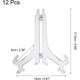 thumbnail image 2 of uxcell 12Pcs 7 Inch Transparent Acrylic Easel Display Stands, Baseball Card Stand Easels Stand Display Stand Plate Holder for Card Easel Photo Frame Desktop, 2 of 6