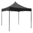 thumbnail image 1 of Carpa Toldo 2x2M Reforzado Plegable Impermeable Facil Armado Y Transporte para Jardín Casa Exterior Uso Rudo Acero Lona (Negro), 1 of 9