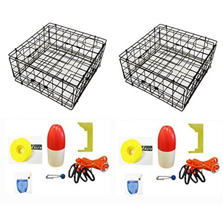 2-Pack of KUFA Vinyl Coated Crab Trap & Accessory kit
