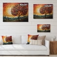 thumbnail image 4 of Designart "modern Tree Arc Of Colors I" Landscape Trees Print on Natural Pine Wood, 4 of 5