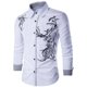 thumbnail image 1 of Blusa y camisa de manga larga con cuello vuelto para hombre, blusa tipo cárdigan con estampado de botones y cuello vuelto, blusa de poliéster para hombre, 1 of 8