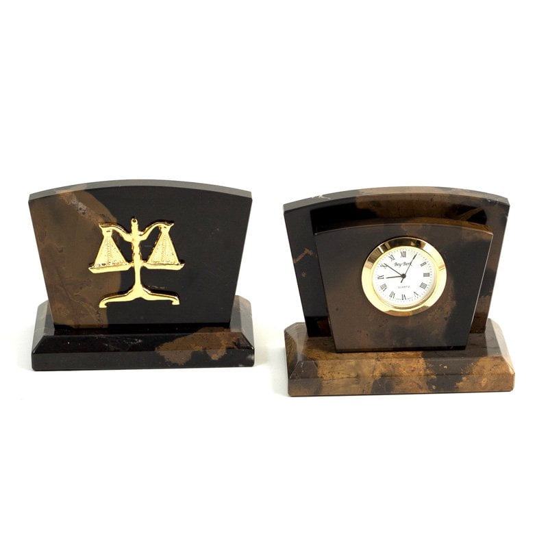 Bey-Berk International Legal Clock with Letter Rack by Bey Berk