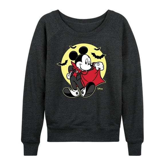 Mickey & Friends - Vampire Mickey - Women's Lightweight French Terry Long Sleeve Shirt