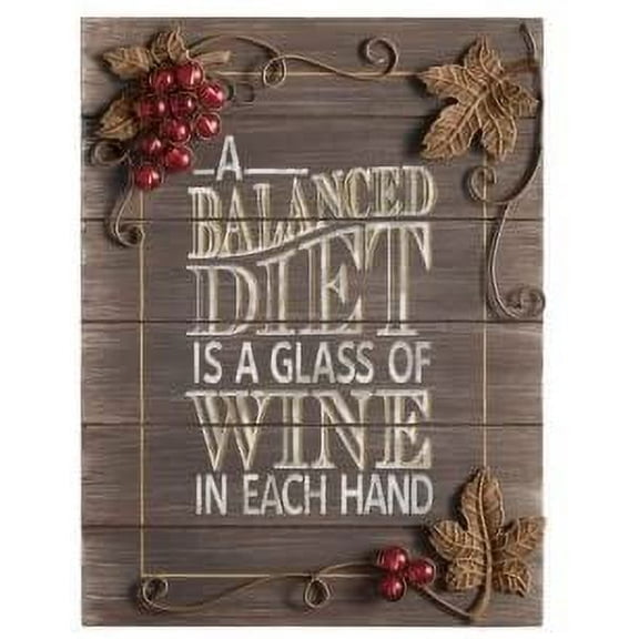 Wall Plaque - "A Balanced Diet"