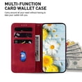 thumbnail image 3 of For Xiaomi Redmi Note 14S 4G Case Lily Flower Imprint Leather Phone Cover with Stand - Green, 3 of 5