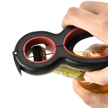 Fancy Bottle Opener Bottle Opener, 5-in-1 and 6-in-1, Can, Soda, and Jar Openers, Twist Off Lid – Jar Opener for Seniors and Arthritic Hands, Seniors with Arthritis, Hand Weakness ()