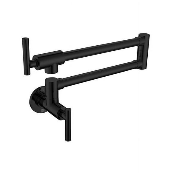 Elegant Kitchen & Bath FAK-312MBK Gabriel Mur Monté Pot Filler&44; Noir Mat