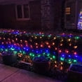 thumbnail image 5 of Zukuco Christmas Outdoor Net Lights, 96 LED 4.9FT x 4.9 FT Waterproof Connectable String Lights with 8 Modes for Bushes Garden Holiday Decoration (Multi-Colored), 5 of 7