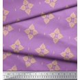 thumbnail image 2 of Soimoi Cotton Duck Fabric Floral Block Printed Fabric 1 Yard 42 Inch Wide, 2 of 5
