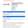 thumbnail image 2 of Rear Drum Brake Hardware Kit - Compatible with 1979 - 1986, 1992 - 1999 GMC C1500 1980 1981 1982 1983 1984 1985 1993 1994 1995 1996 1997 1998, 2 of 2