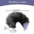 thumbnail image 3 of Hangs - Ornament Accessory Pendant - Tail Keychain Faux Tail Keychain Furry Tail Tassels Pendant For Womens Cosplay Accessories Toys Keyrings - 1X Decorative Fox Tail Accessory Pendant, 3 of 8