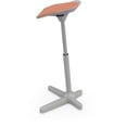 thumbnail image 4 of MooreCo Elate Perch 33.8" Adjustable Polyurethane Stool with Steel Base in Amber, 4 of 11