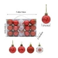 thumbnail image 3 of NWOKYZGH Christmas Ball Ornaments Set for Tree Decorations, 30Pcs Traditional Shatterproof Plastic Xmas Balls Decor Hanging Ornament Bulk for Holiday Wedding Birthday Party, 3 of 8