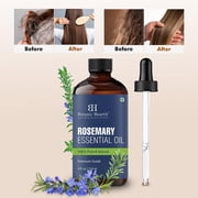 Botanic Hearth Rosemary Oil for Hair Growth 4 Fl Oz |100% Pure & Natural Premium Grade Essential Oils for Diffuser, Aromatherapy, Soap and Candle Making | For Hair Volume, Eyelash Care, Skin Care