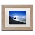 thumbnail image 2 of Trademark Fine Art 'Reynisdrangar Evening' Canvas Art by Philippe Sainte-Laudy, White Matte, Wood Frame, 2 of 4