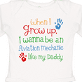 thumbnail image 4 of Inktastic Aviation mechanic like Daddy Boys or Girls Long Sleeve Baby Bodysuit, 4 of 5
