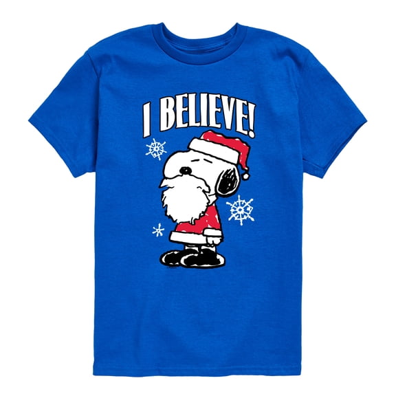 Peanuts - Believe - Youth Boys Short Sleeve Graphic T-Shirt