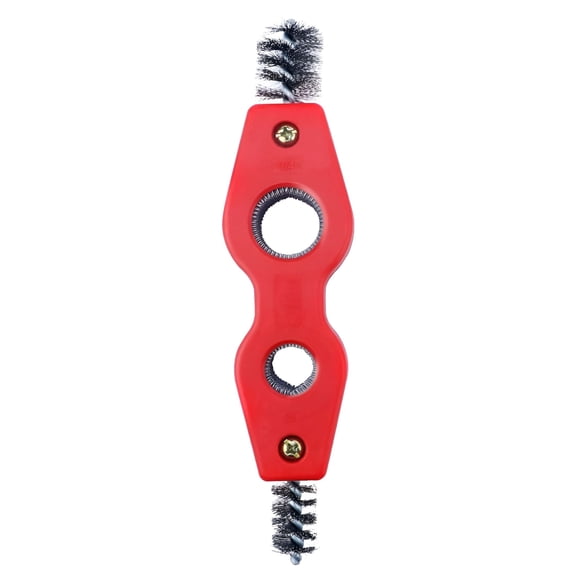 ACDANC 4 in 1 Copper Tubing Brush,1/2 in and 3/4 in Copper Pipe Cleaner,Stainless Steel Coppers Tubing Wire Brush Cleaning Inside and Outside Thread,for Plumbing Installation,Soldering,Coppers Pipes