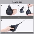 thumbnail image 3 of Kit de bulbo de enema negro de 220 ml, ducha anal limpia con boquilla para limpieza de colon Unisex para hombres y mujeres, 3 of 3