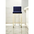 thumbnail image 4 of Pangea Home Dexter Bar Stool Velvet Navy & Gold, 4 of 9