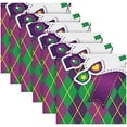 thumbnail image 6 of Coolnut Mardi Gras Cloth Napkins Set of 1, Oversized Washable Reusable Polyester Dinner Table Napkins for Family, Restaurant, Party Decor, 20 x 20 Inch, 6 of 7