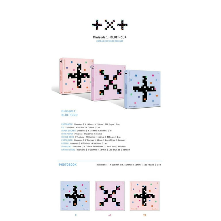 TXT [MINISODE1 : BLUE HOUR] Album [R] VER. 1p CD+128p Photo Book+