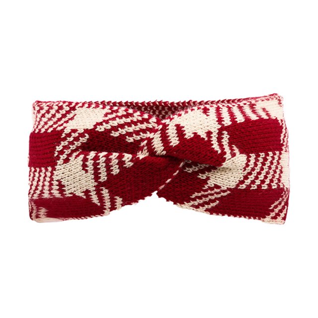 Mikilon Bandeau Tricoté pour Femmes Fait à la Main Garde au Chaud Élastique en Peluche