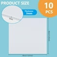 thumbnail image 2 of 10 láminas de plástico corrugado blanco de 3 mm de grosor (11,8 x 11,8 pulgadas) para carteles, letreros, oficinas y exteriores. Ideales para exteriores., 2 of 8