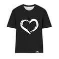 thumbnail image 3 of BLVB Valentines Shirts for Women Trendy Short Sleeve Tee Tops Cute Heart Graphic T Shirts Valentines Gifts for Her, 3 of 4