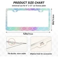 thumbnail image 3 of Coolnut Mermaid License Plate Frames 2pcs, Aluminum Universal Car License Plate Holder with Elliptical Hole for US Vehicles, 12"x 6", 3 of 7