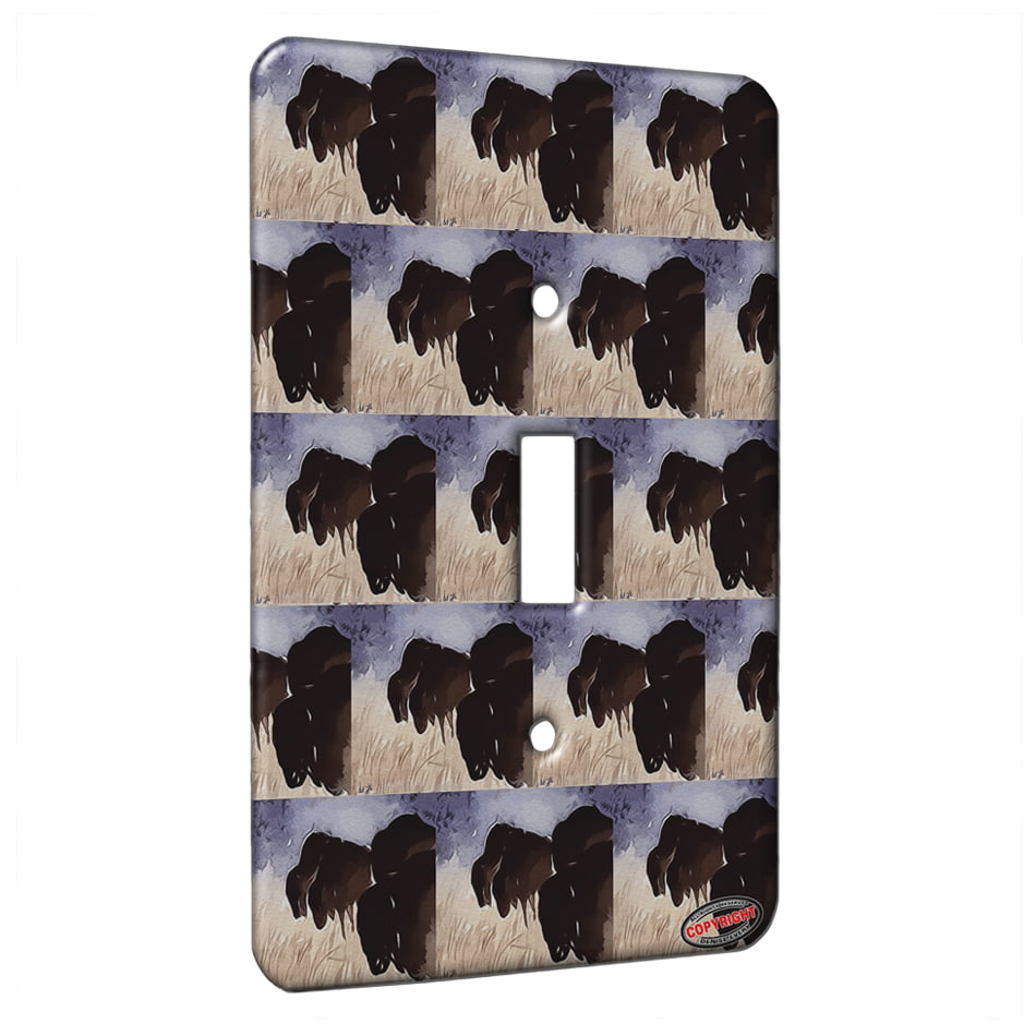 Buffalo Fabric Covered Single Light Switch cover/Switch Plate/Kids Bedroom/Nursery Decor/Baby Shower Gift/Home Decor/Lighting/Wall Art/Bison/Native 