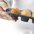 thumbnail image 2 of Trudeau 24 Count Mini Muffin Pan Silicone Bakeware, Confetti White (05118554), 2 of 3