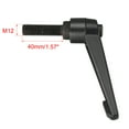 thumbnail image 3 of Uxcell M12 x 40mm Metric Adjustable Clamping Lever Handle with Stud Black, 3 of 4