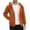Orange, variant on Babcutegg Mens Full Zip Fleece Hoodie Sherpa Lined Long Sleeve Warm Fall Winter Sweatshirt with Pockets Size 3XL