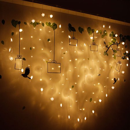Fairy String Lights Eeekit 128 Led Heart Shape Fairy String