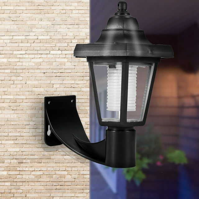 Solar Wall Lanterns, Outdoor Hanging Solar Lights, Dusk to Dawn Led Outdoor Wall Sconce, Anti Rust Waterproof Wall Lanterns for Yards Balconies Gates Gardens