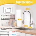 thumbnail image 5 of Premium Stainless Steel Pull-Out Kitchen Faucet with Flexible Spray Head for Effortless Sink Tasks - Durable Design , Modern Touchless Infrared Sensor Kitchen Faucet Water-Saving & Hygienic Cooking, 5 of 12
