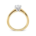 thumbnail image 3 of 1.50 Carat (Ctw Color G-H) Synthetic Moissanite Solitaire Engagement Ring in 14K Yellow Gold for Women, 3 of 7