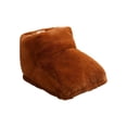 thumbnail image 2 of Moyic Calentador de pies eléctrico Calentador USB de felpa Invierno Dormitorio portátil Viaje Dormitorio Pies Calentamiento térmico Suministros térmicos Marrón 5V, 2 of 6