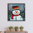 thumbnail image 4 of Pintura de diamante 5D DIY taladro redondo completo Kit de muñeco de nieve decoración del hogar arte artesanal JShteea El nuevo, 4 of 9