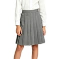 thumbnail image 3 of Diufon School Uniform Pleated Skirts for Girls Elastic Waist Pull On A-Line Midi Skirt Back-to-School Performance Skirts, 3 of 8