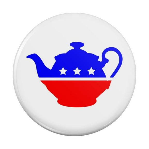 Tea Party Movement Political Kitchen Refrigerator Locker Button Magnet