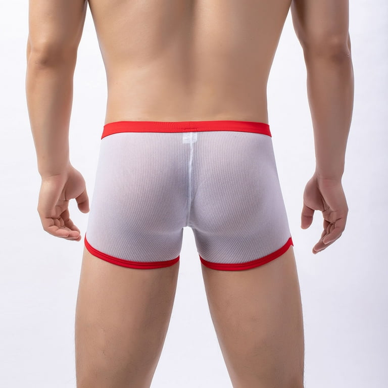 zuwimk Men Underwear Boxer Brief,Mens Micro Mesh Stretch