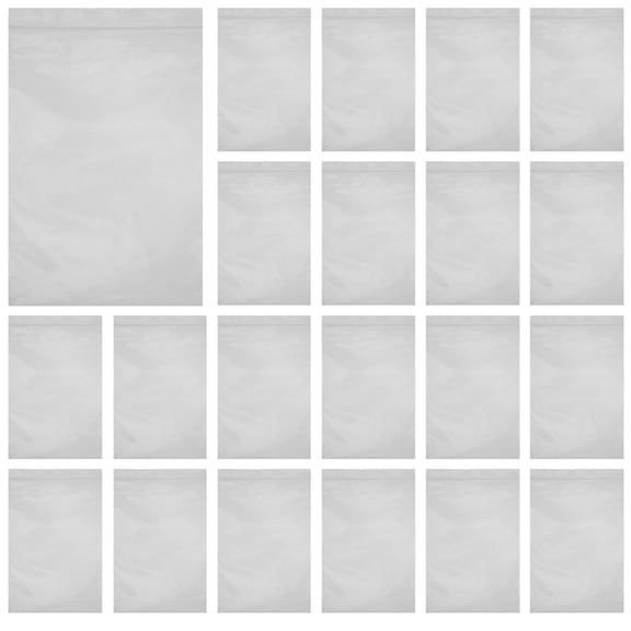 FELTECHELECTR Clear Pe Self-Sealing Bags, Strong Sealing for Storage, 100Pcs